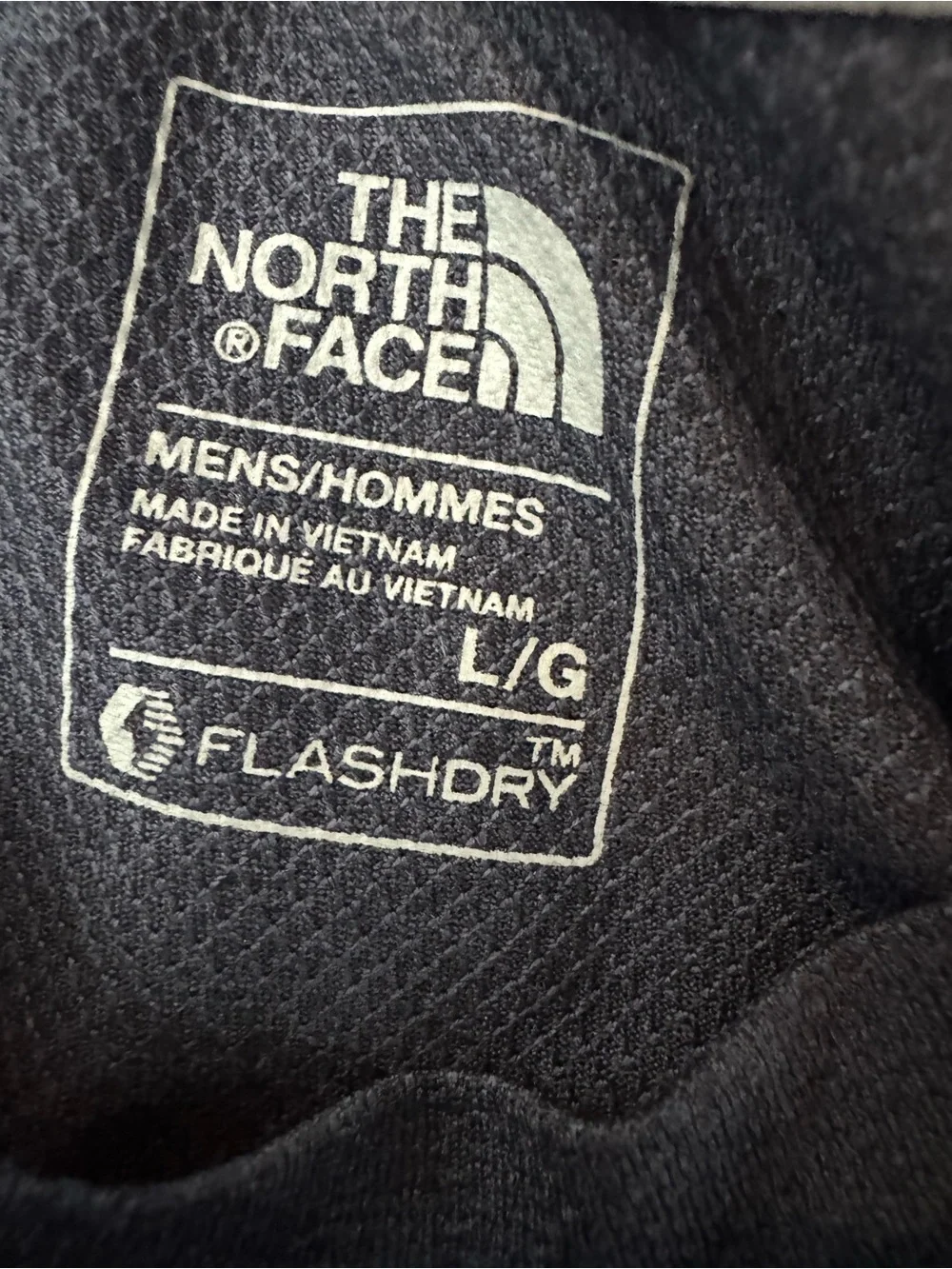 The North Face Men’s Navy Short-Sleeve Crew Tee with Contrast Seams